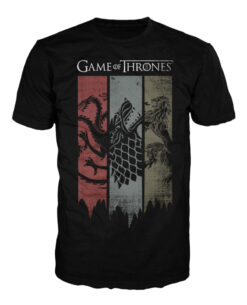 PLAYERA GAME OF THRONES FAMILIAS NOBLES NEGRA MEDIANA