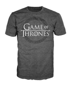 PLAYERA GAME OF THRONES LOGO GRIS EXTRA GRANDE