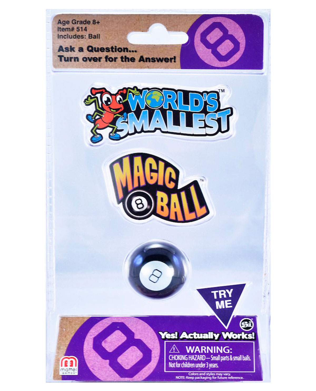 WORLDS SMALLEST MAGIC 8 BALL
