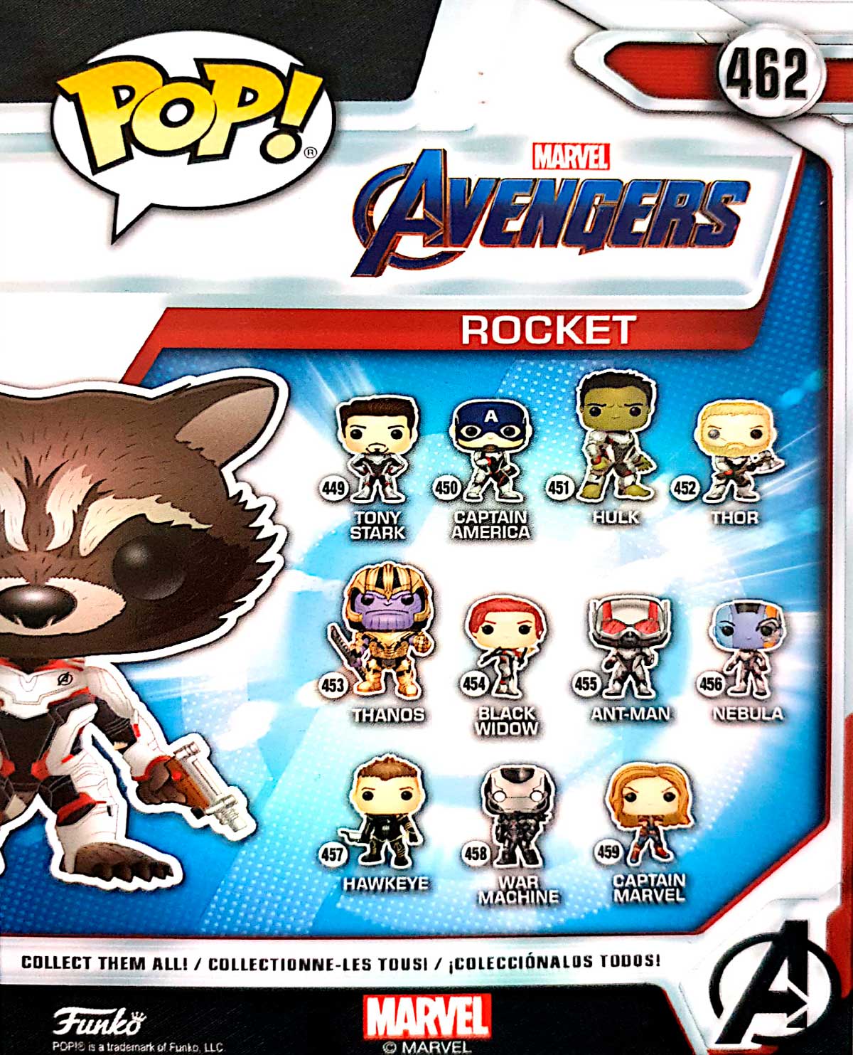 FIGURA POP AVENGERS ENDGAME ROCKET - Image 3