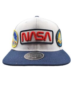GORRA SNAPBACK NASA LOGOS BLANCA