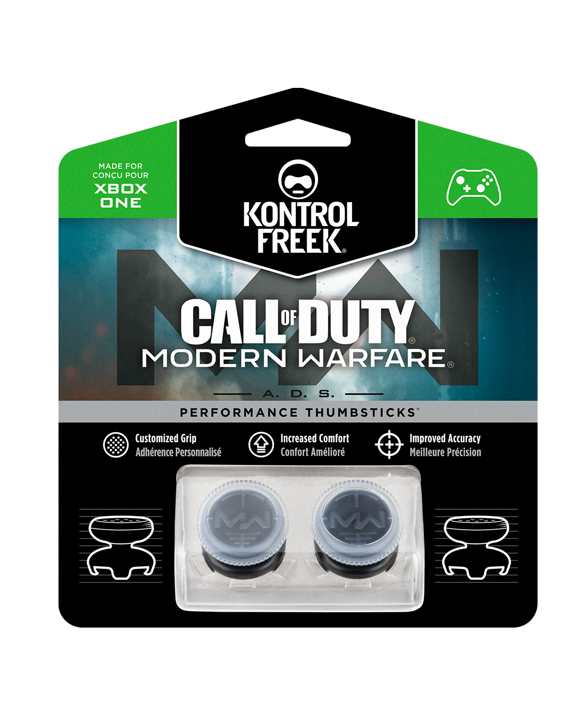 PROTECTORES DE GOMA PARA JOYSTICK CONTROL XBOX ONE CALL OF DUTY MODERN WARFARE ADS