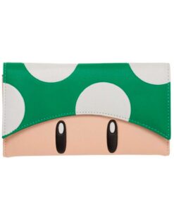 CARTERA DE MANO SUPER MARIO HONGO VERDE