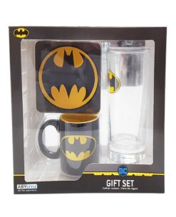 SET DE TAZA VASO Y PORTAVASOS BATMAN