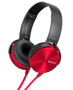 HEADSET SONY ALAMBRICO MDR-XB450AP ROJO