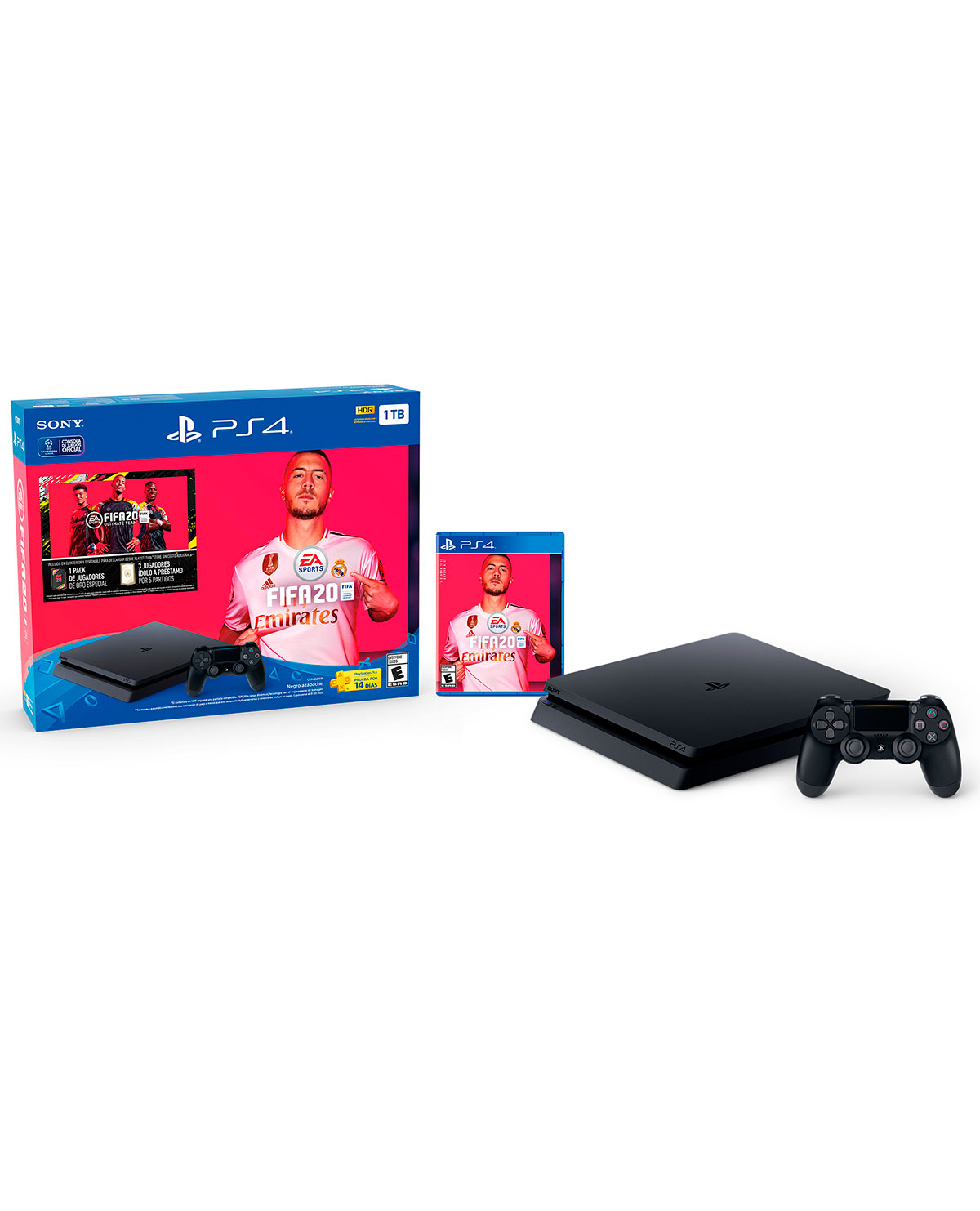 CONSOLA PLAYSTATION 4 SLIM NEGRO 1TB CON FIFA 20 - Image 2