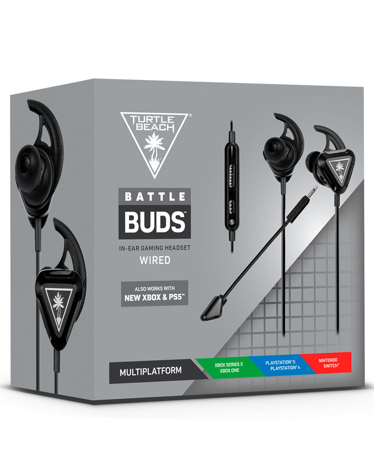 AUDIFONOS EARBUDS ALAMBRICOS TURTLE BEACH EARFORCE BATTLE BUDS NEGROS - Image 4