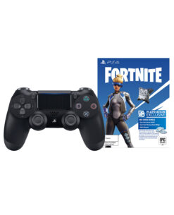 CONTROL PLAYSTATION INALAMBRICO DUALSHOCK 4 JET BLACK 2.0 CON DLC FORTNITE