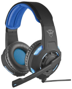 HEADSET PC ALAMBRICO TRUST GXT 350 RADIUS GRIS Y AZUL