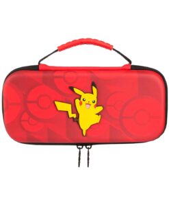 ESTUCHE RIGIDO NINTENDO SWITCH POWER A PIKACHU ROJO