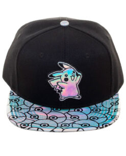 GORRA SNAPBACK POKEMON PIKACHU IRIDESCENT NEGRA