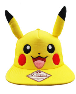GORRA TRUCKER POKEMON PIKACHU CON OREJAS 3D AMARILLA