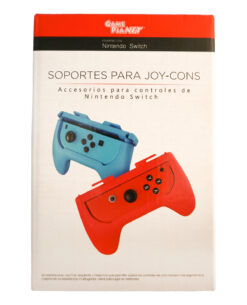 SOPORTES NINTENDO SWITCH GAMEPLANET CONTROLES JOY CON AZUL Y ROJO