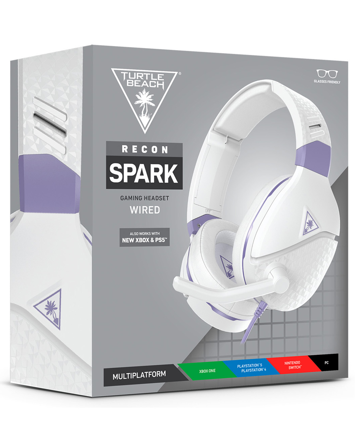 HEADSET PC ALAMBRICO TURTLE BEACH RECON SPARK BLANCO Y MORADO - Image 4