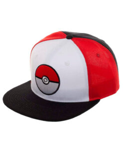 GORRA SNAPBACK POKEMON POKE BALL BLANCA