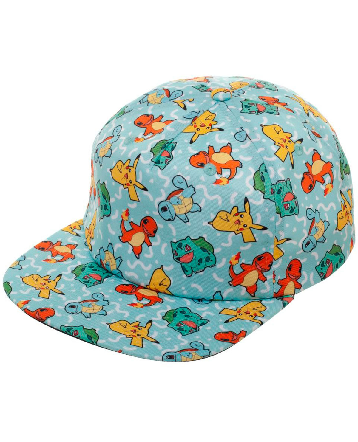 GORRA SNAPBACK POKEMON ALL OVER AZUL