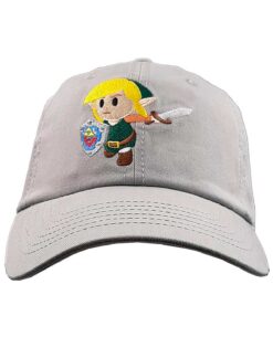 GORRA CLASICA THE LEGEND OF ZELDA LINKS AWAKENING LINK RUNNING GRIS