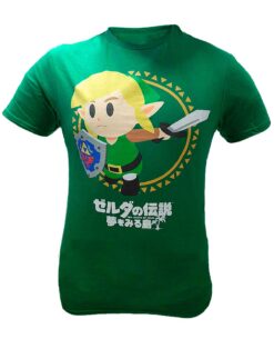 PLAYERA THE LEGEND OF ZELDA LINKS AWAKENING RING VERDE CHICA