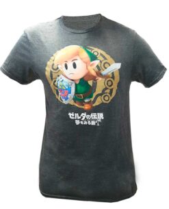 PLAYERA THE LEGEND OF ZELDA LINKS AWAKENING RUNNING GRIS MEDIANA