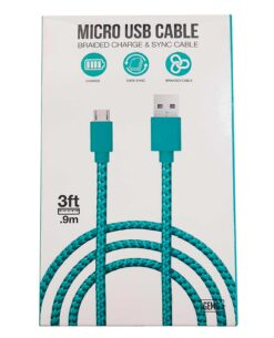 CABLE MICRO USB GEMS TURQUESA
