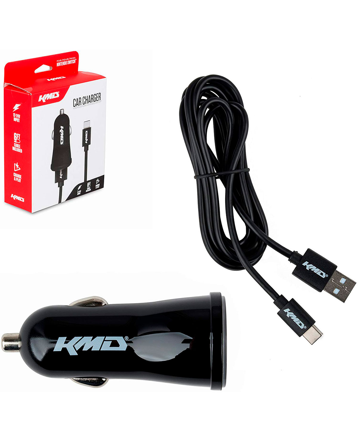 CARGADOR DE AUTO NINTENDO SWITCH KMD