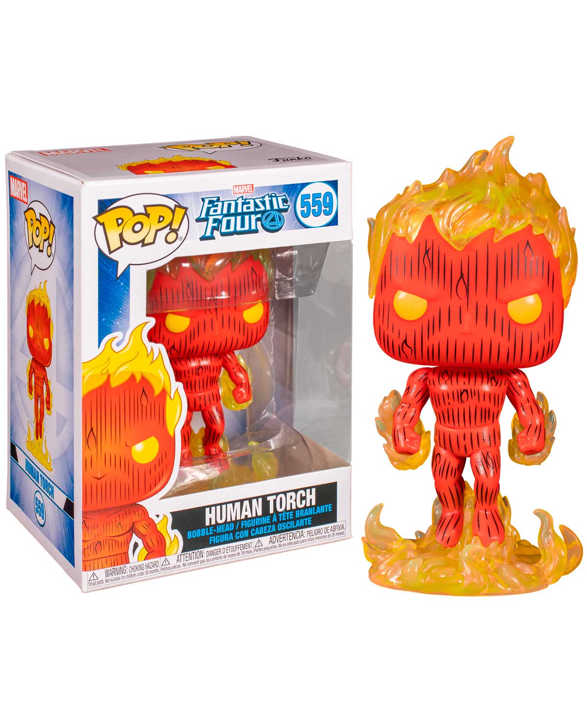 FIGURA POP CUATRO FANTASTICOS ANTORCHA HUMANA - Image 2