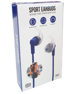 AUDIFONOS EARBUDS ALAMBRICOS GEMS AZULES
