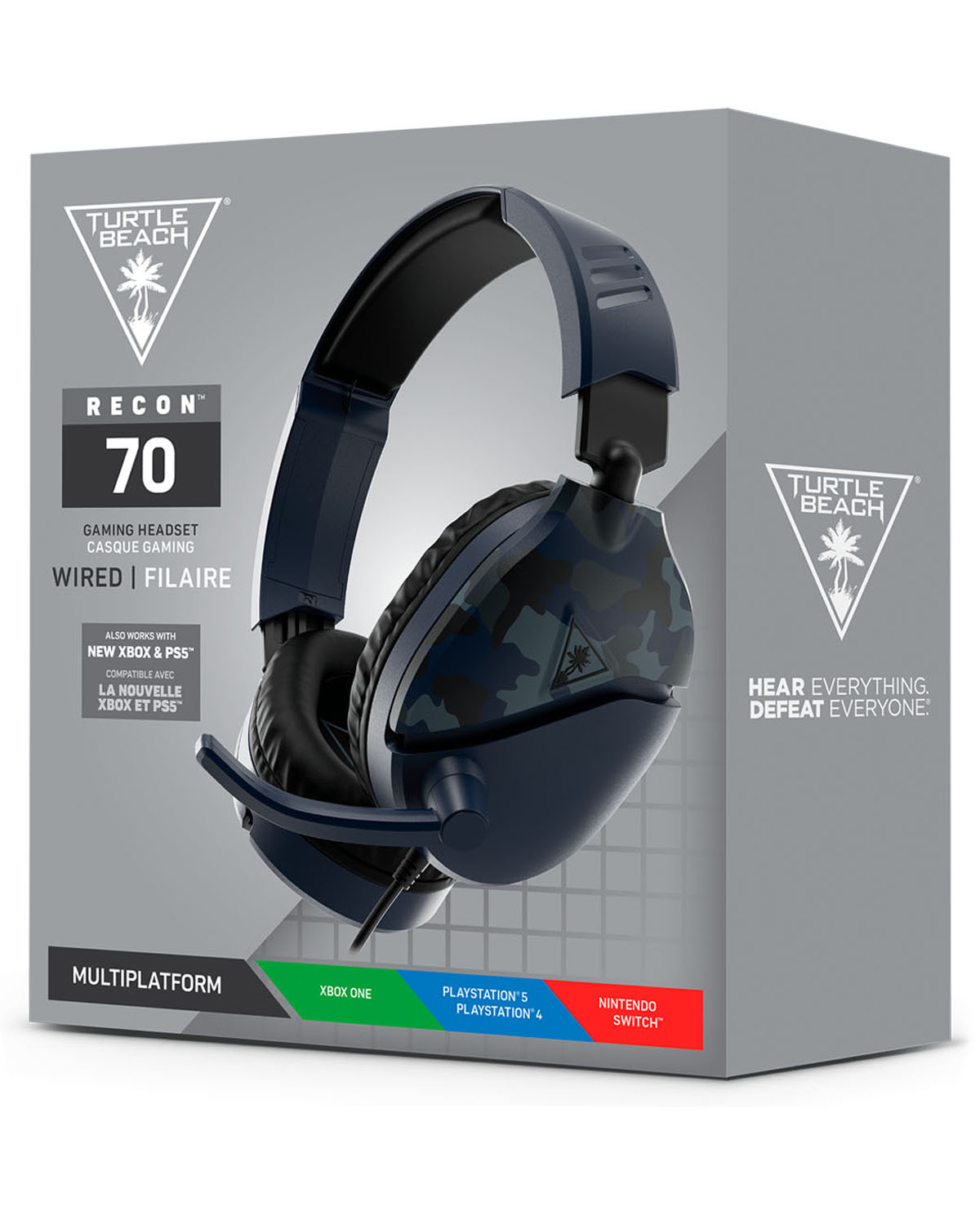 HEADSET PLAYSTATION 4 ALAMBRICO TURTLE BEACH RECON 70 BLUE CAMO - Image 2