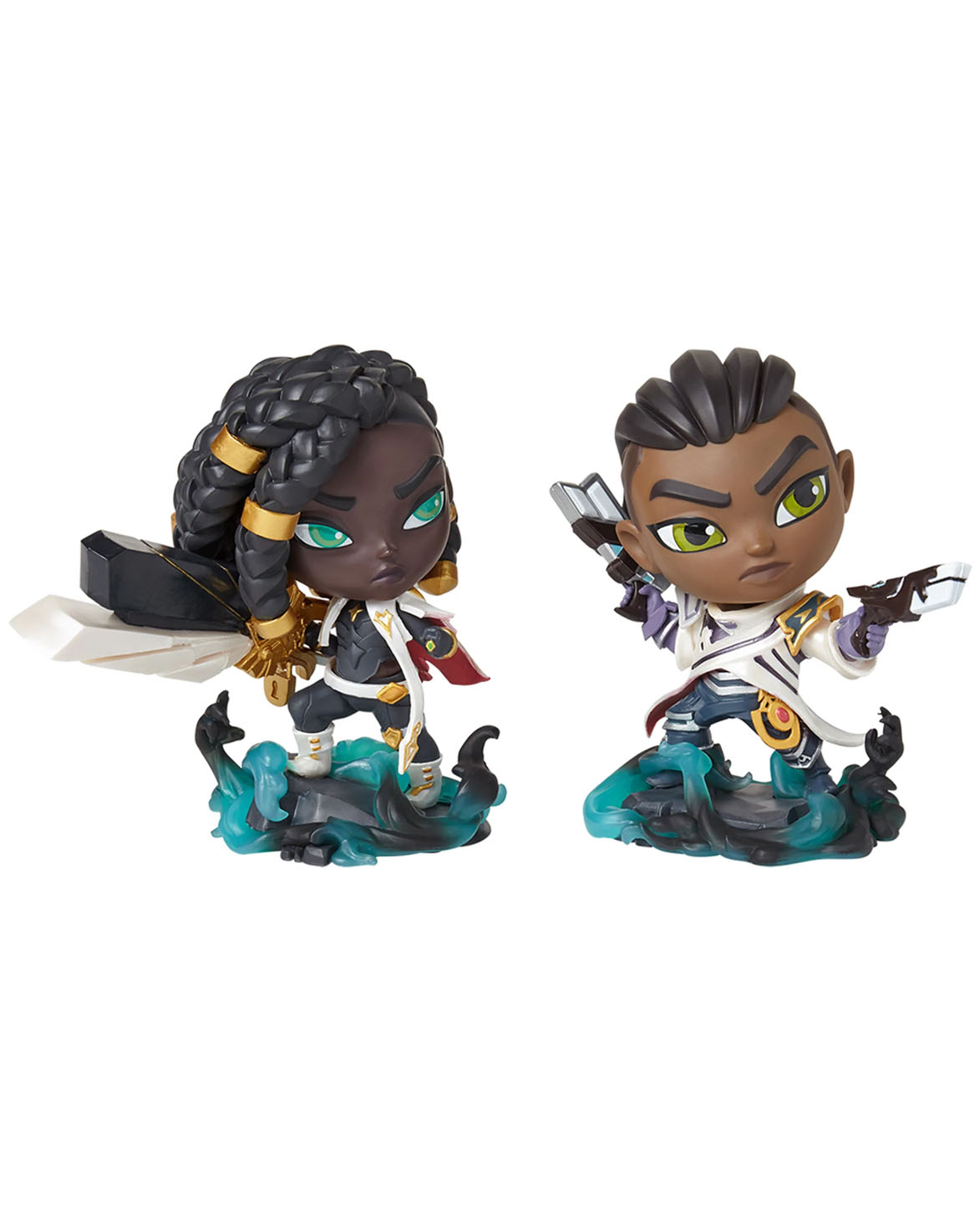 CONJUNTO DE FIGURAS LEAGUE OF LEGENDS SENNA AND LUCIAN