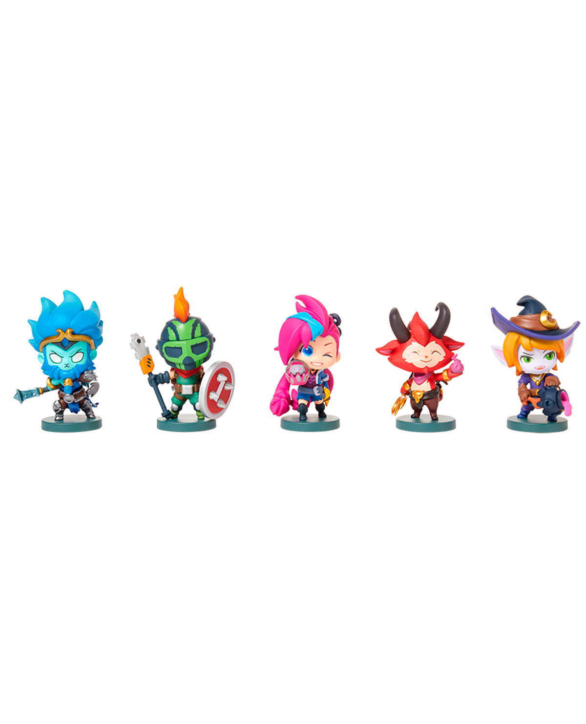 SET DE MINI FIGURAS LEAGUE OF LEGENDS HARROWING TEAM