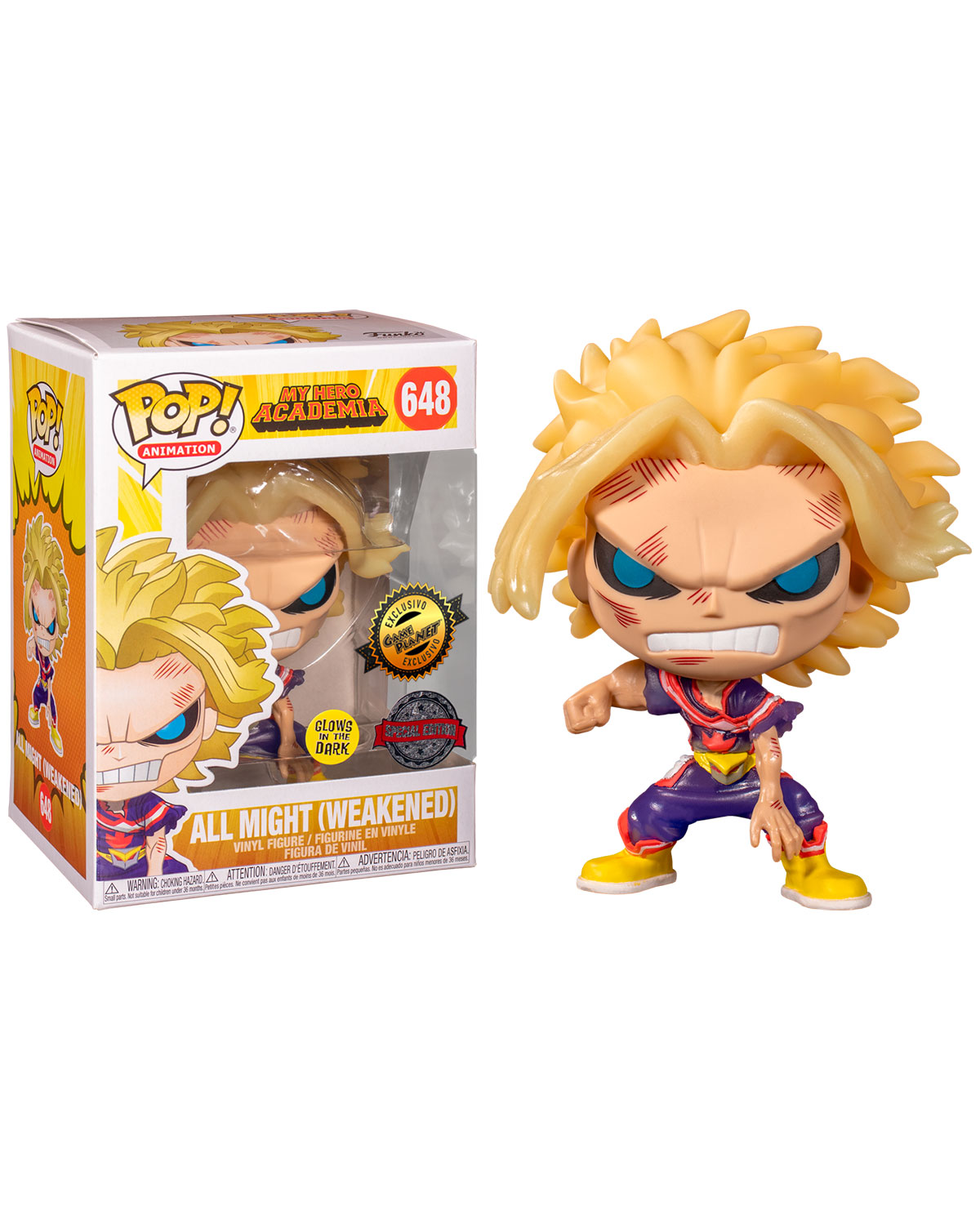 FIGURA POP MY HERO ACADEMIA ALL MIGHT WEAKENED EXCLUSIVO GP Y G - Image 2