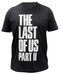 PLAYERA THE LAST OF US PART II LOGO NEGRA CHICA