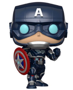 FIGURA POP MARVEL AVENGERS CAPTAIN AMERICA STARK TECH SUIT