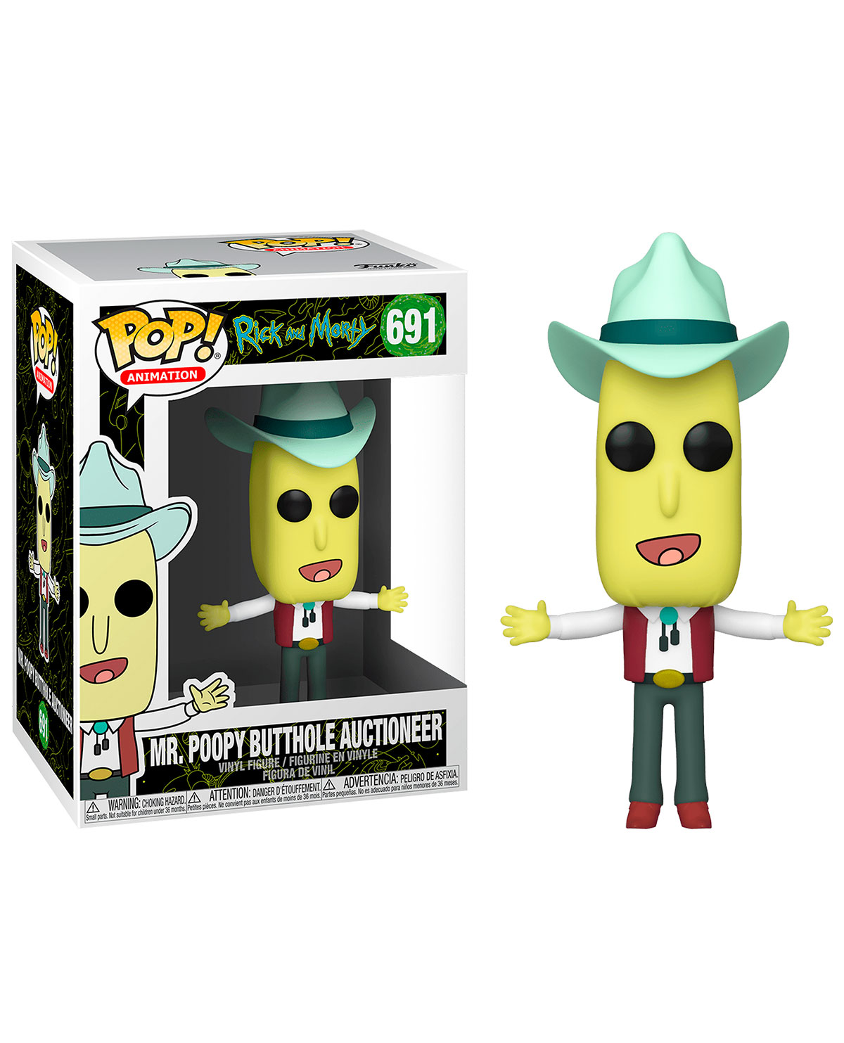 FIGURA POP RICK AND MORTY MR POOPY BUTTHOLE AUCTIONEER - Image 2