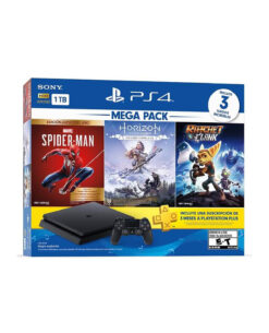 CONSOLA PLAYSTATION 4 SLIM NEGRO 1TB MEGAPACK 15