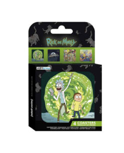 SET DE PORTAVASOS RICK AND MORTY