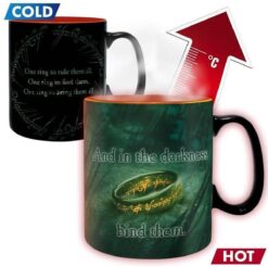 TAZA DE CERAMICA SENSIBLE AL CALOR THE LORD OF THE RINGS SAURON