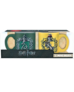 SET DE TAZAS DE CERAMICA HARRY POTTER SLYTHERIN AND HUFFLEPUFF