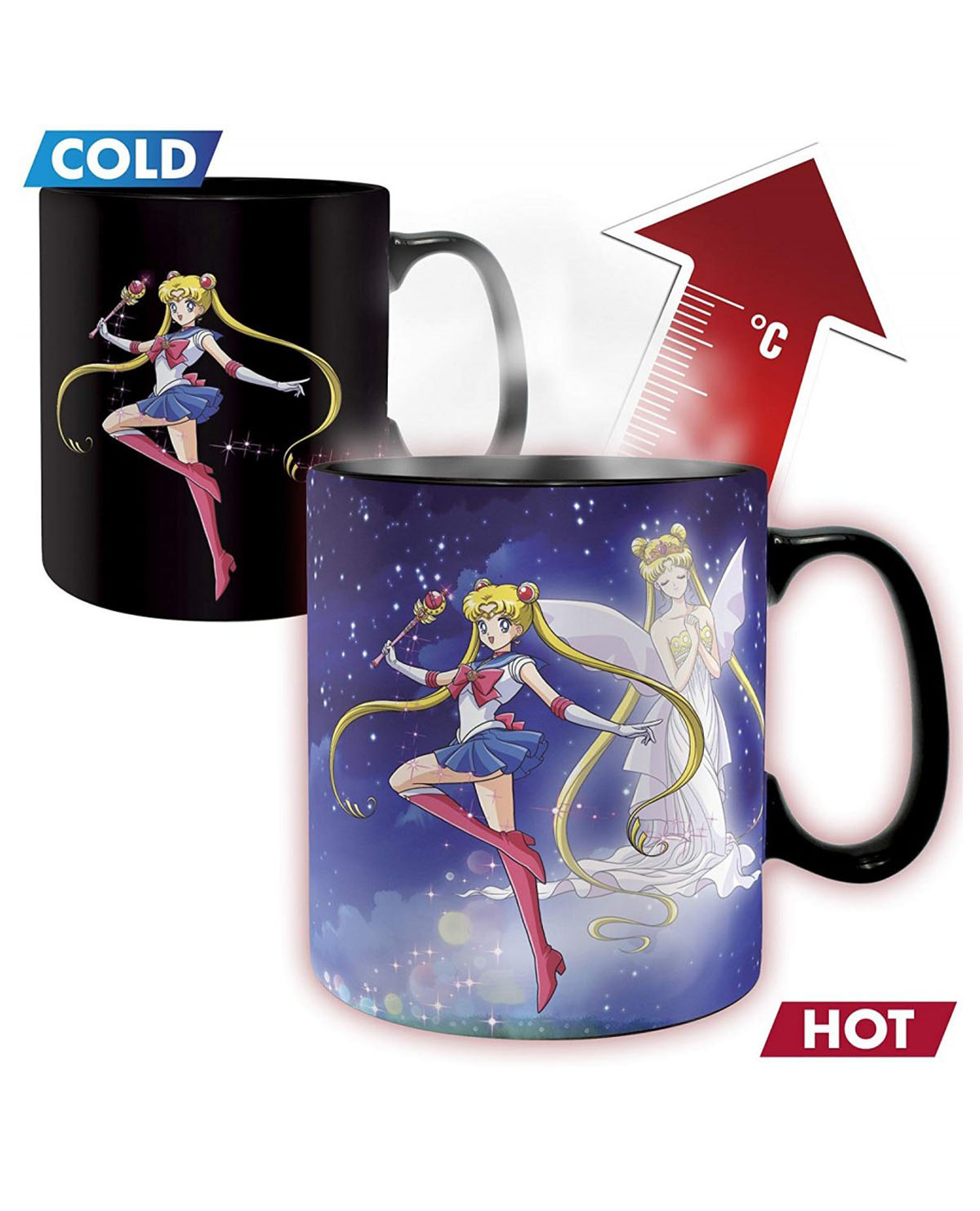 TAZA DE CERAMICA SAILOR MOON SAILOR MOON AND CHIBI MAGIC
