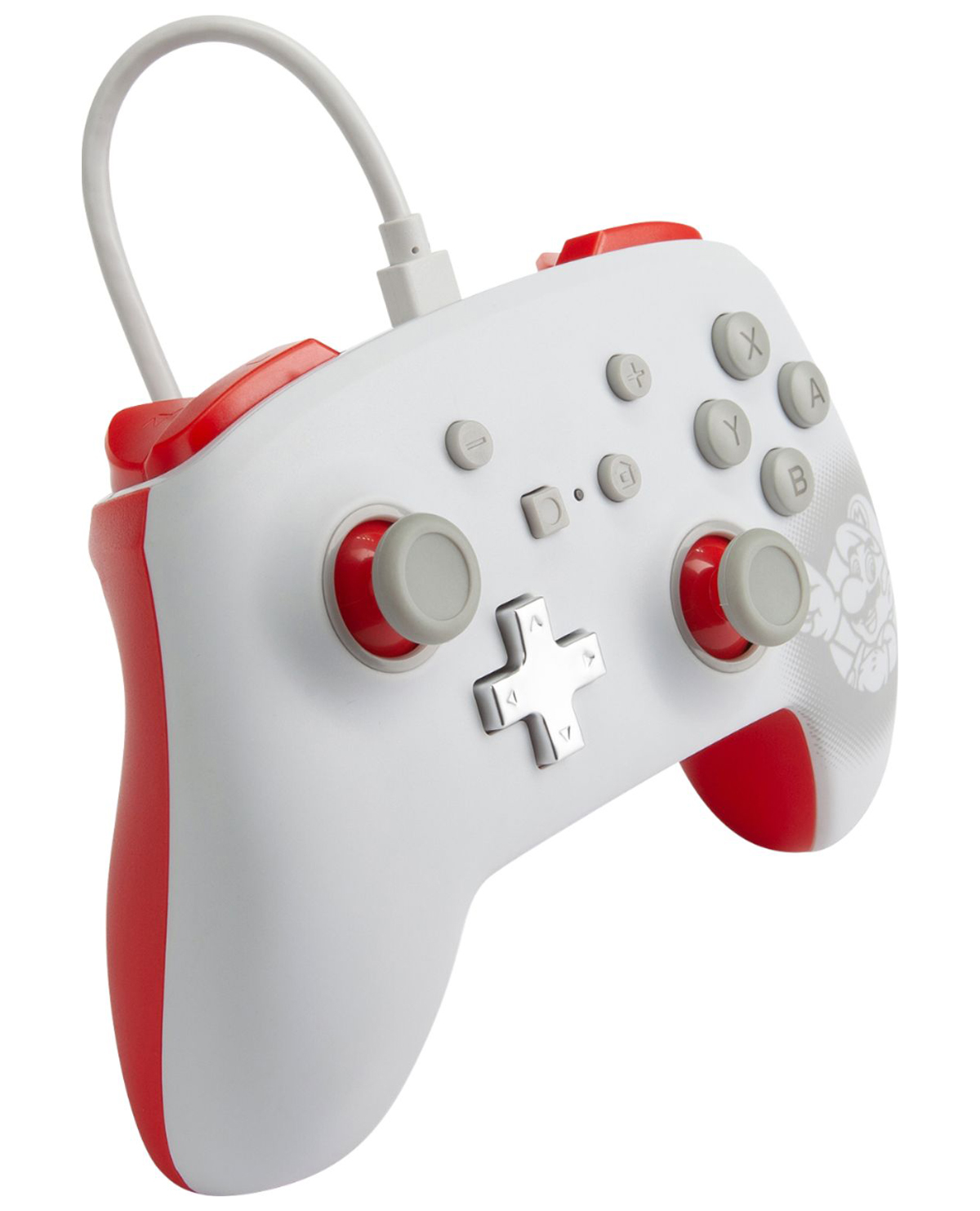 CONTROL NINTENDO SWITCH ALAMBRICO SUPER MARIO WHITE - Image 2