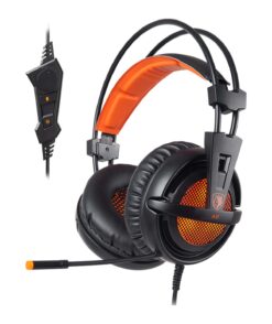 HEADSET PC ALAMBRICO SADES A6 NARANJA
