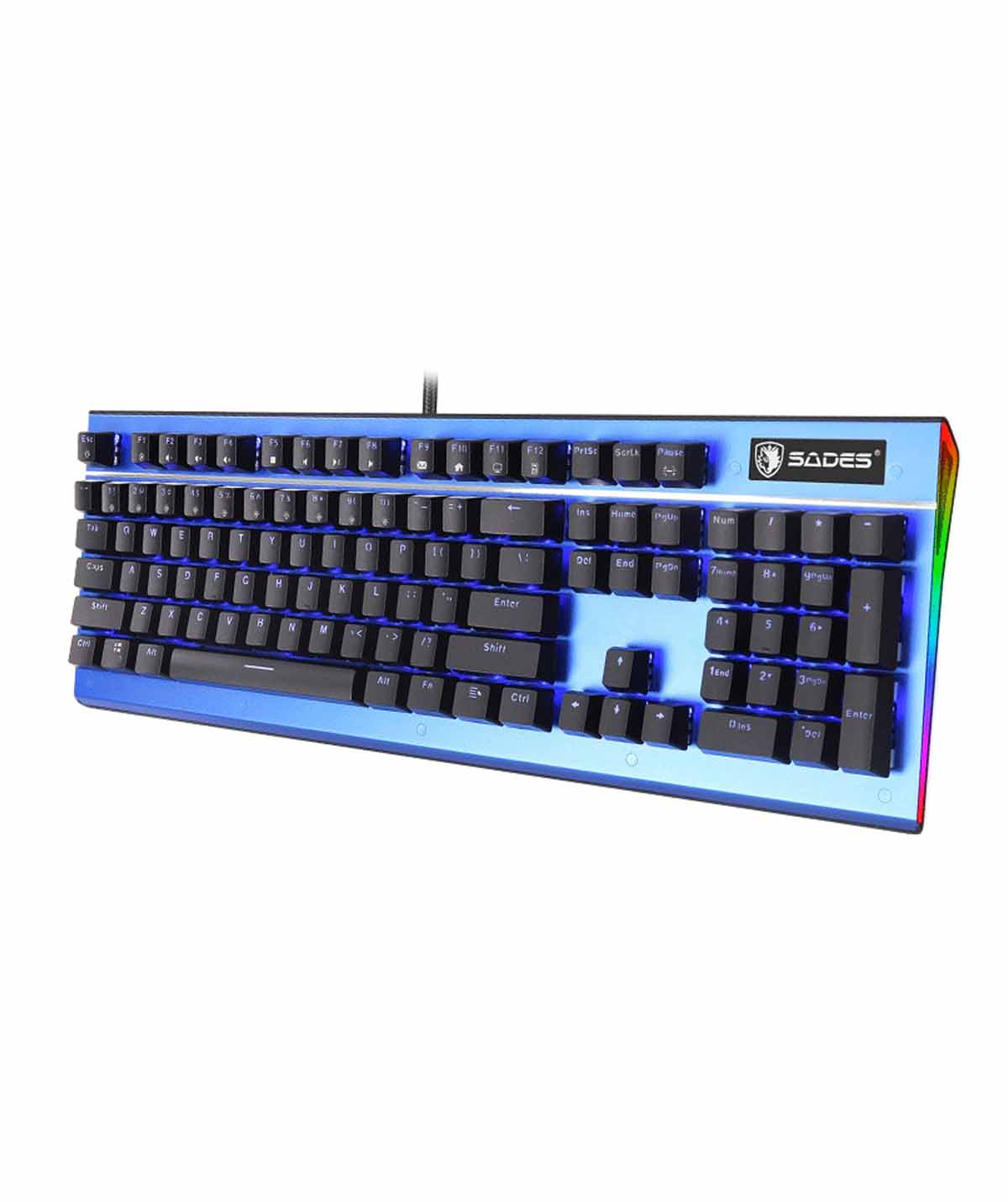 TECLADO PC SADES ALAMBRICO SICKLE AZUL - Image 2