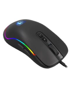 MOUSE PC SADES ALAMBRICO REVOLVER NEGRO
