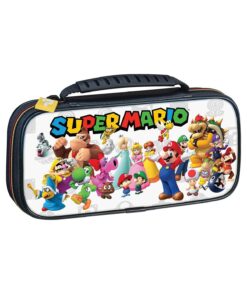 ESTUCHE RIGIDO NINTENDO SWITCH MARIO FAMILY FONDO BLANCO