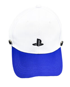 GORRA PLAYSTATION BLANCA AZUL PS LOGO