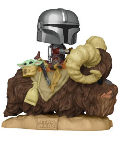 FIGURA POP THE MANDALORIAN MANDO ON BANTHA WITH CHILD