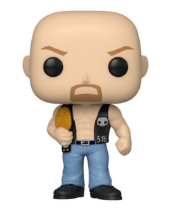FIGURA POP WWE STEVE AUSTIN WITH BELT