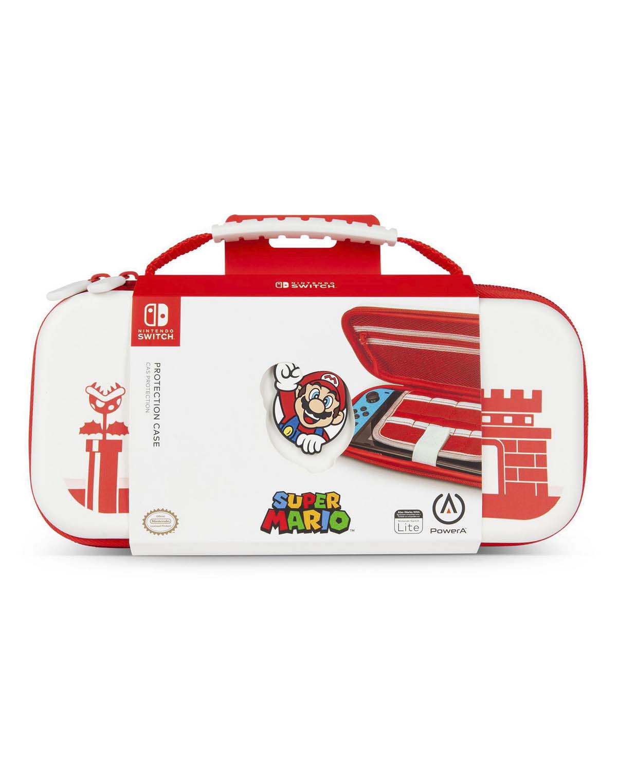 ESTUCHE RIGIDO NINTENDO SWITCH POWER A MARIO WHITE