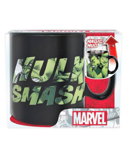 TAZA DE CERAMICA SENSIBLE AL CALOR MARVEL HULK SMASH