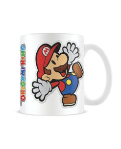 TAZA DE CERAMICA PAPER MARIO MARIO STICKER